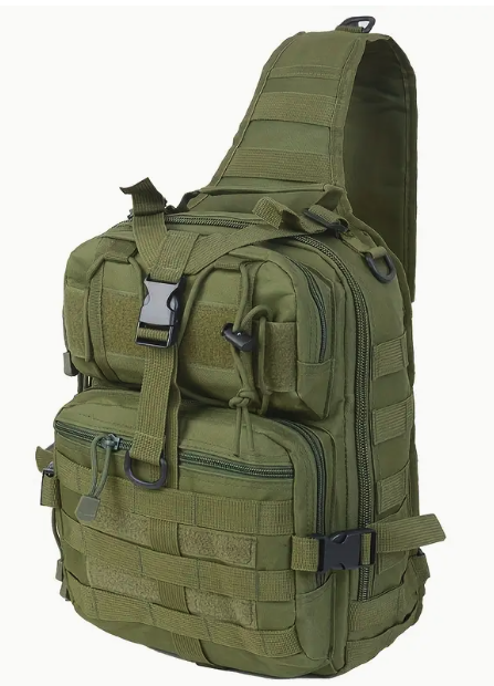 Zero Hours Tactical Sling Backpack in Olive Green